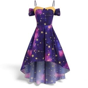 Rosegal sz 3X Galaxy Starry Night Dress like new!